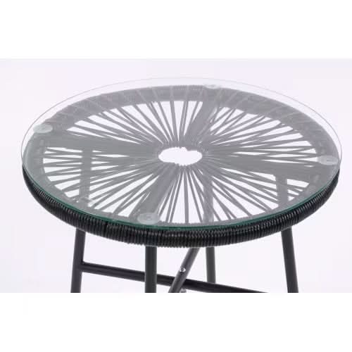 Terrace Bistro Conversation Set With Side Table - Loeske