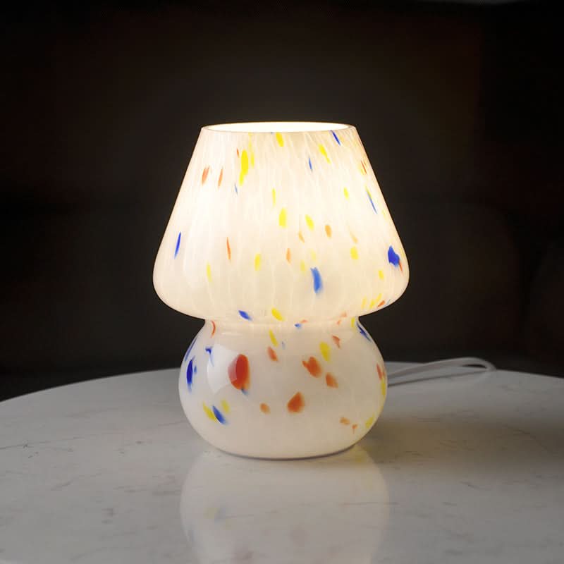 Glass Mushroom Table Lamp - Loeske