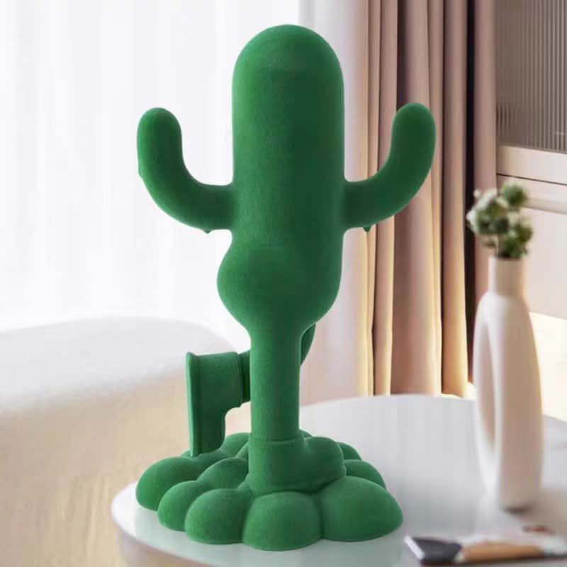 Funny Human-shaped Cactus Flocking Crafts Ornaments - Loeske