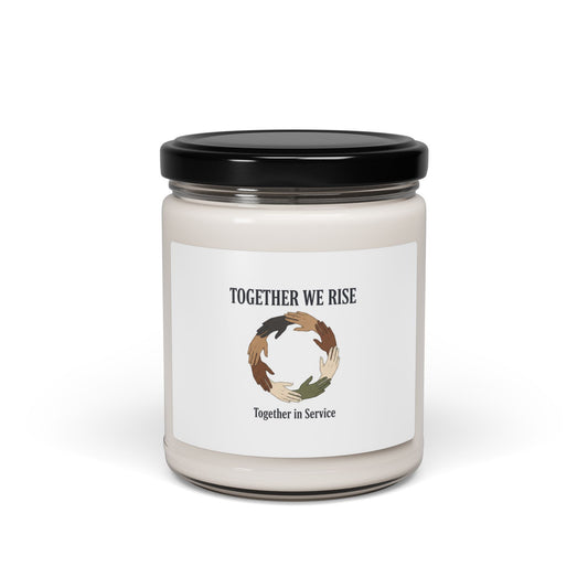 Together We Rise Soy Candle | MLK Day of Service, Unity & Community Volunteer