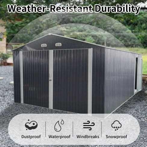 Spacious Outdoor Storage Shed-250 Square Feet Of Floor Space - Loeske