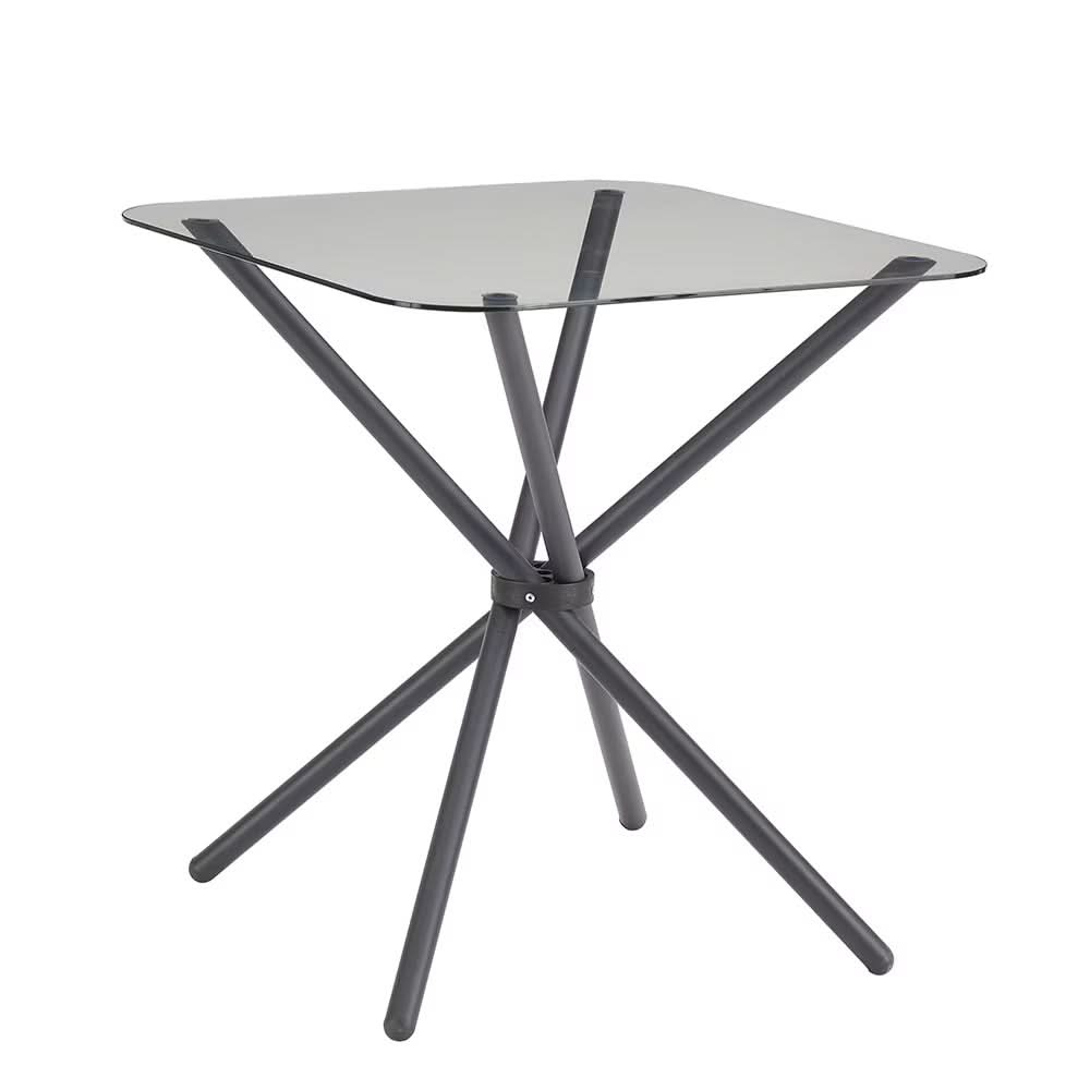 Square Glass Tempered Dining Set - Loeske