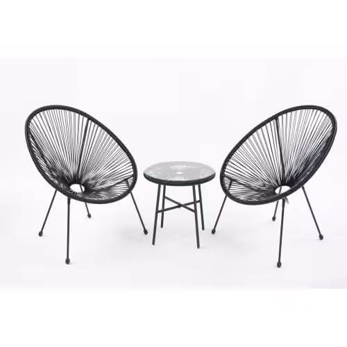 Terrace Bistro Conversation Set With Side Table - Loeske