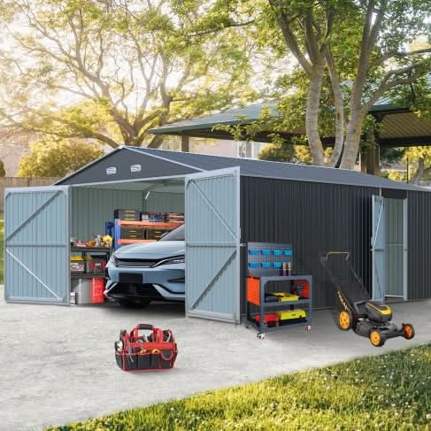 Spacious Outdoor Storage Shed-250 Square Feet Of Floor Space - Loeske