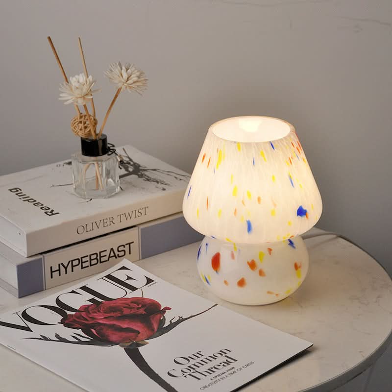 Glass Mushroom Table Lamp - Loeske
