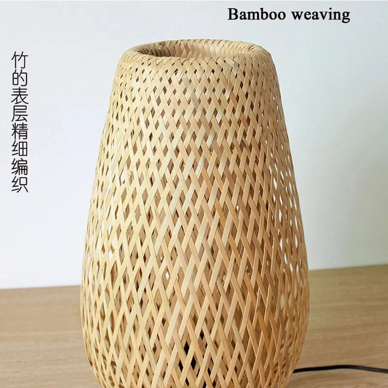 Bamboo Handcrafted Desk Lamp - Loeske
