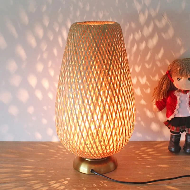 Bamboo Handcrafted Desk Lamp - Loeske