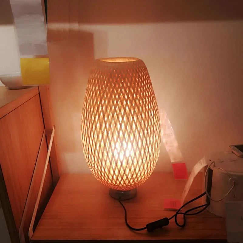 Bamboo Handcrafted Desk Lamp - Loeske