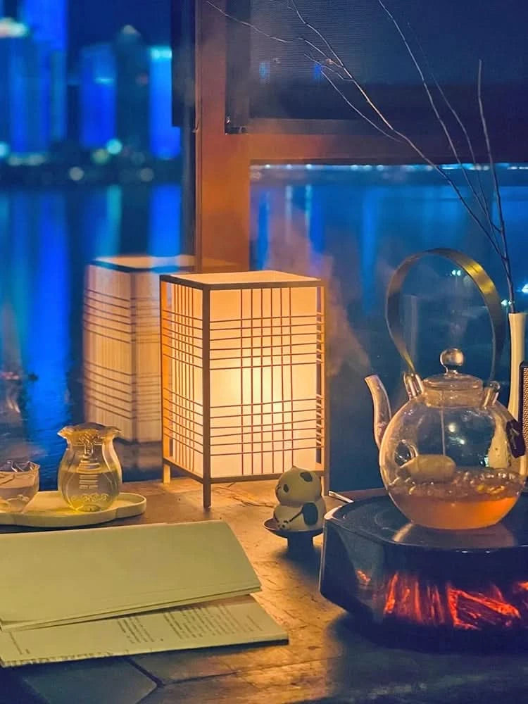 Handcrafted Minimalist Japanese Book  Lamp - Loeske