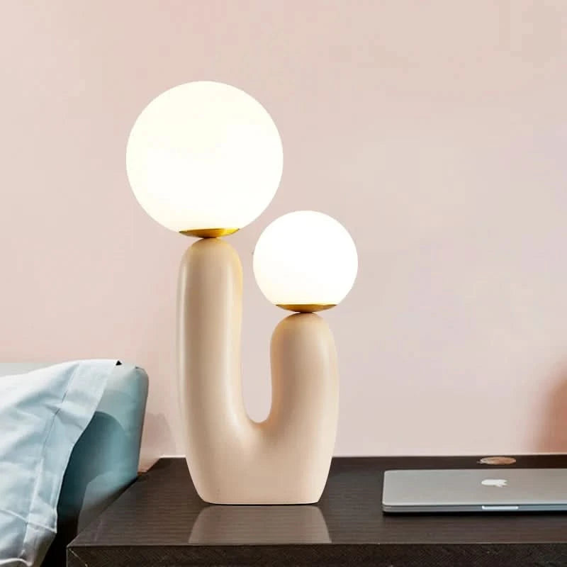 Art Resin Double-Ended Table Lamp - Loeske