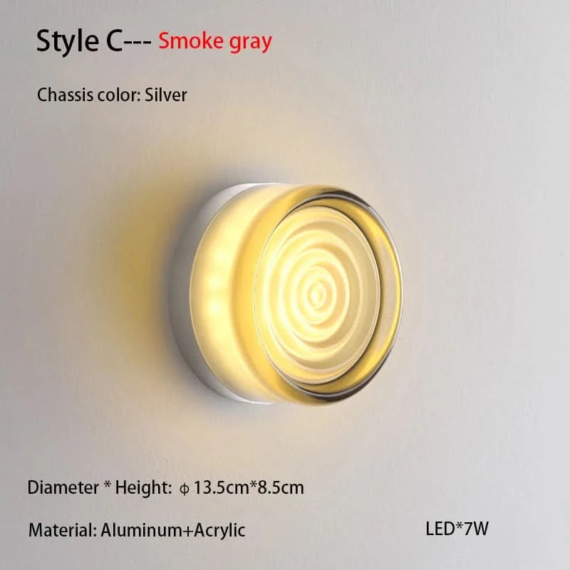 Nordic Simple Acrylic Wall Light - Loeske