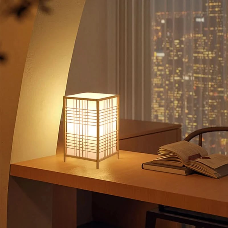 Handcrafted Minimalist Japanese Book  Lamp - Loeske