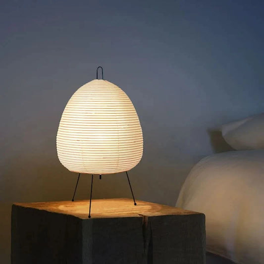 Japanese Style LED Rice Paper Desk Lamp - Loeske