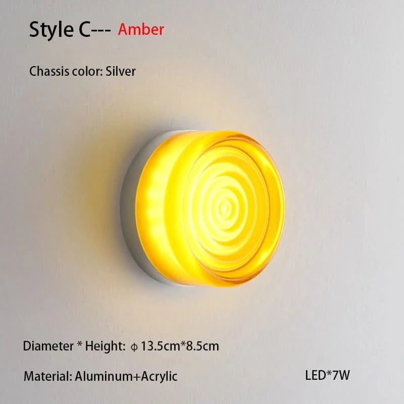 Nordic Simple Acrylic Wall Light - Loeske