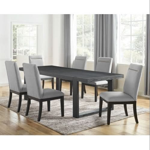 9 Piece Dining Set - Gray - Loeske