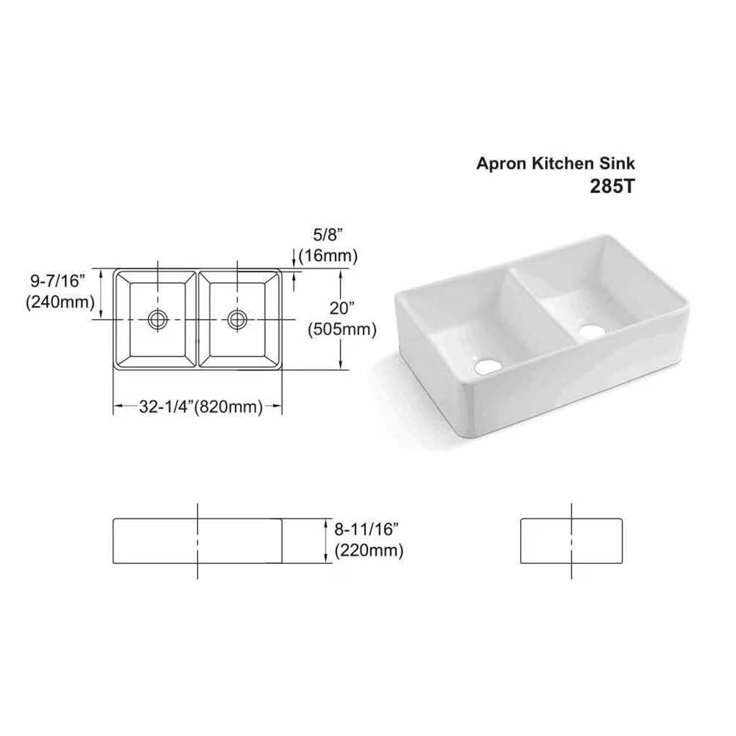 Single Bowl Kitchen Sink - Loeske