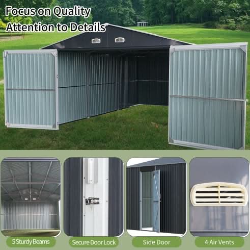 Spacious Outdoor Storage Shed-250 Square Feet Of Floor Space - Loeske
