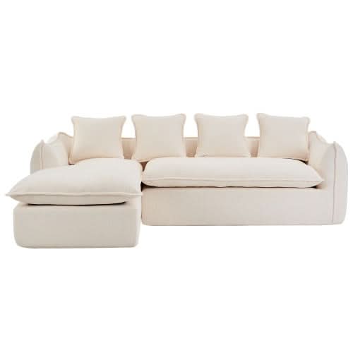 Oversized Comfy L-Shape Sofa - Loeske