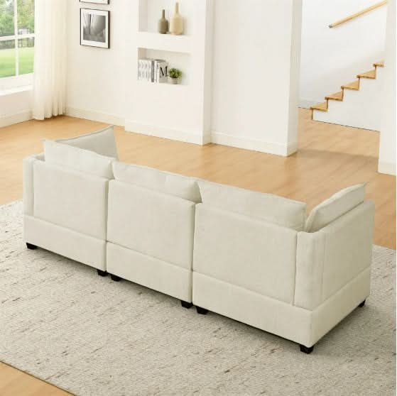 2-Piece Chenille Fabric Upholstered Living Room Furniture Set - Loeske