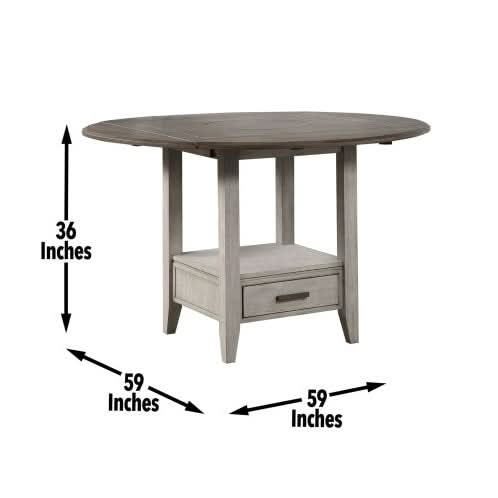 Abacus - Drop Leaf Counter Table - Loeske