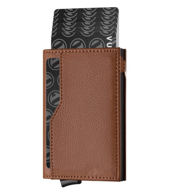 Rfid Blocking Automatic Leather Up Wallet