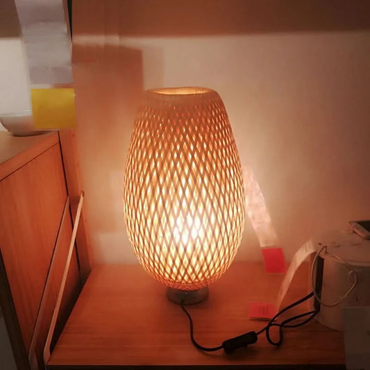 Bamboo Handcrafted Desk Lamp - Loeske