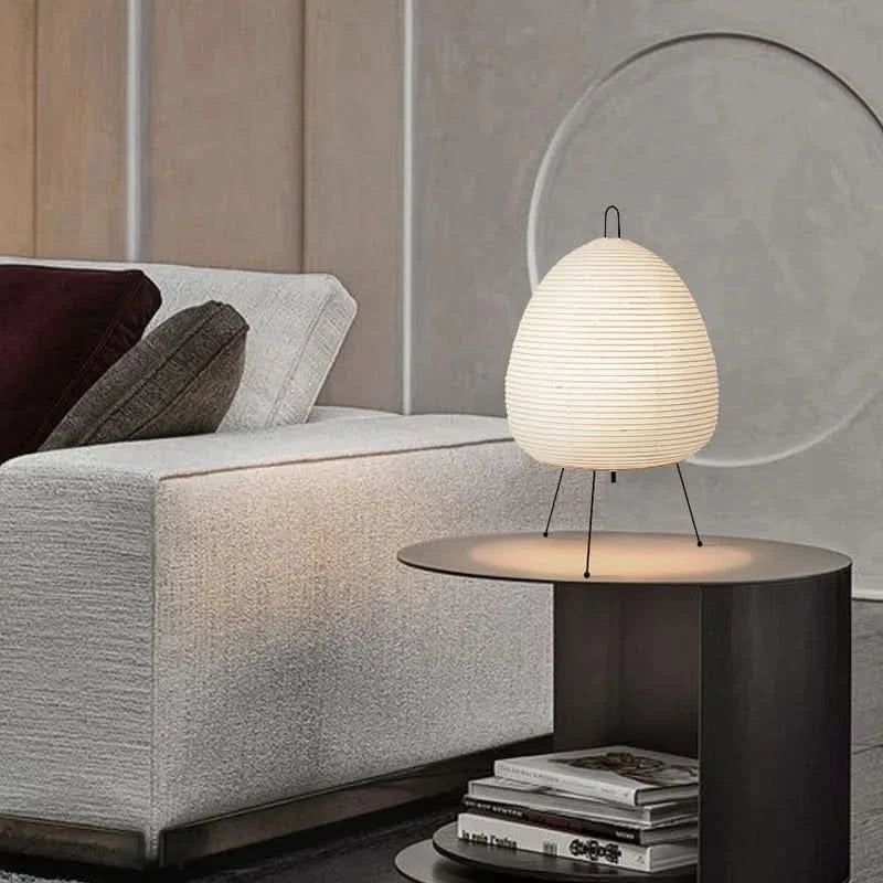 Japanese Style LED Rice Paper Desk Lamp - Loeske